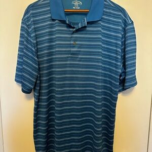 Champion Blue Polo Shirt with Stripes